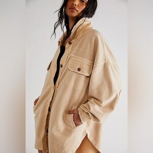 Free People Ruby Shacket  Sz XS Sweetheart Sunrise